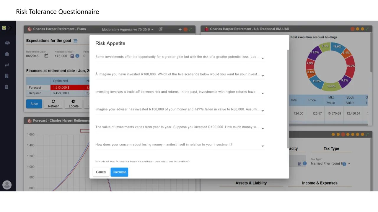 Cloudvisor Wealth platform screenshot