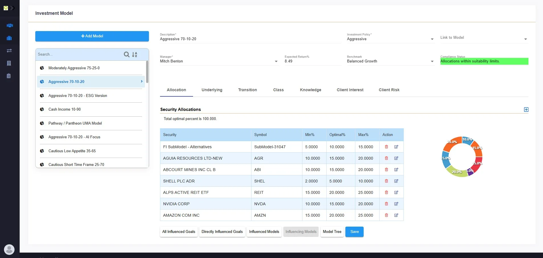 Compliance and audit interface
